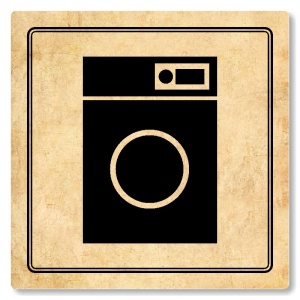 Prádelna, 80x80mm, pergamen, Utah